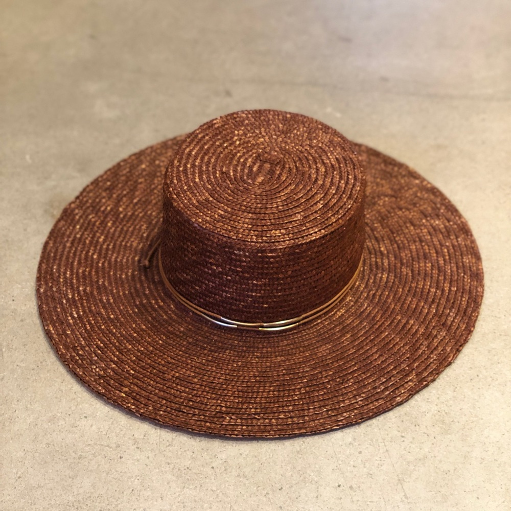 Gigi Pip Capri Medium Brown Straw Hat